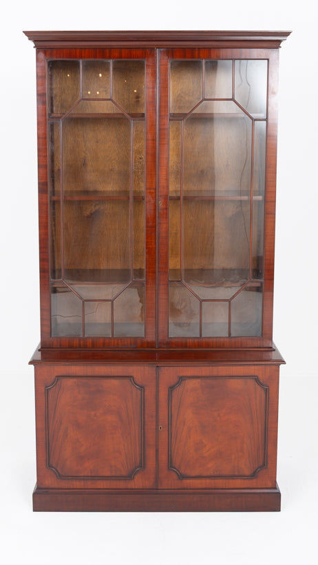 Georgian Revival Mahogany Bookcase