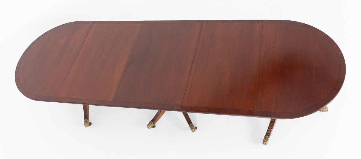 Regency Revival 3 Pedestal Dining Table