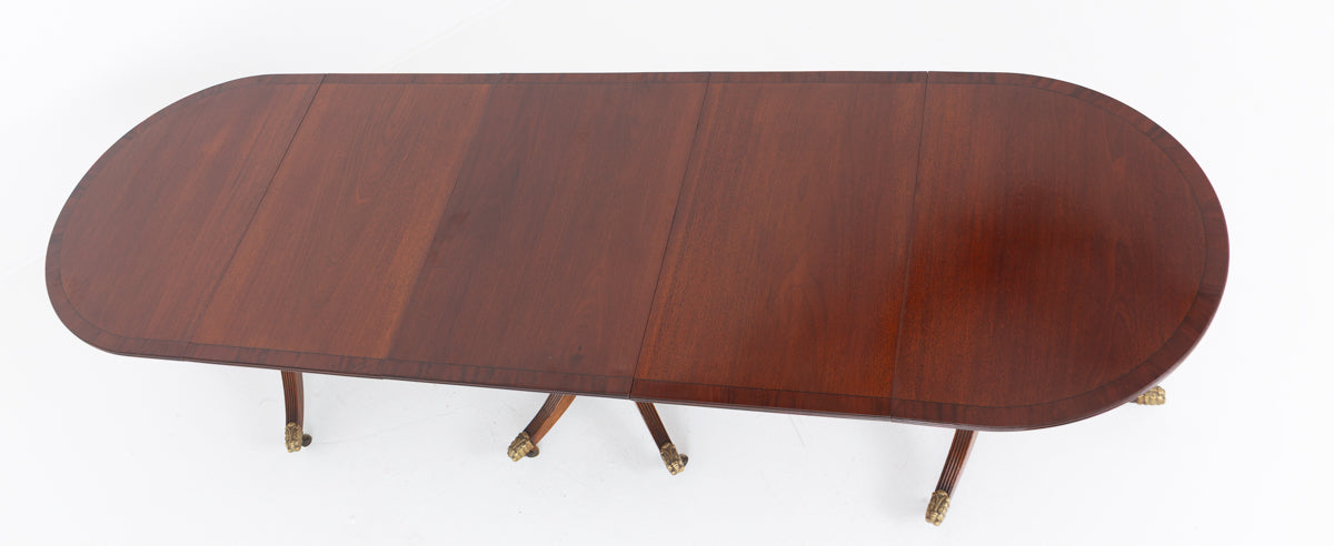 Regency Revival 3 Pedestal Dining Table