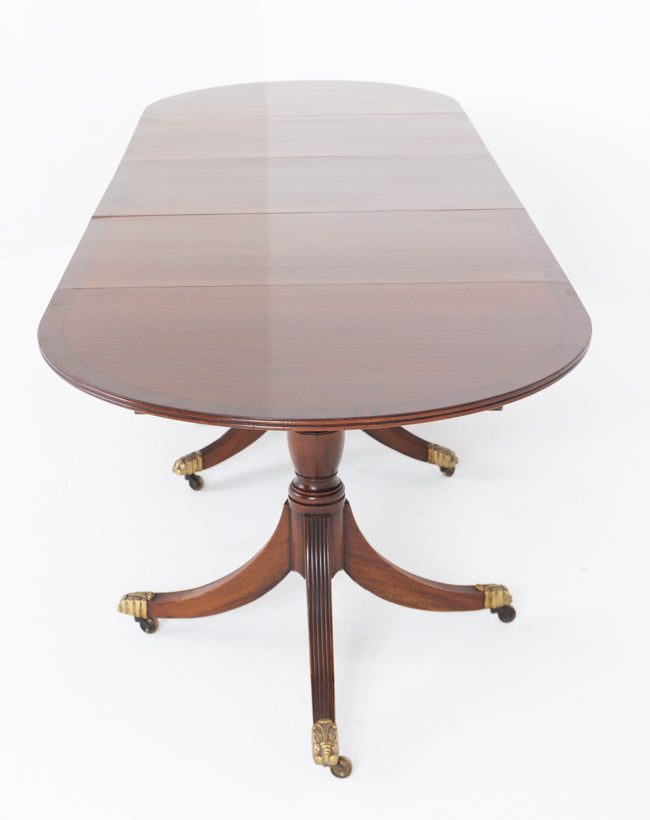 Regency Revival 3 Pedestal Dining Table