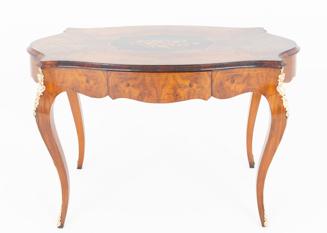 Pretty French Walnut Centre table