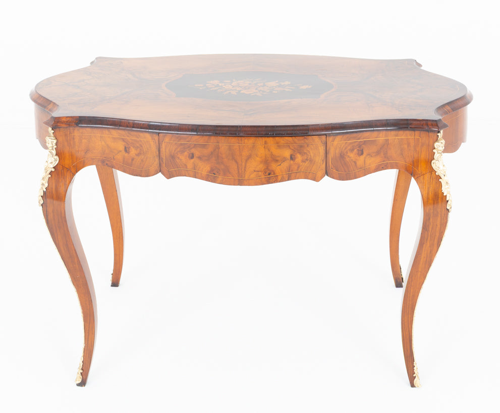 Pretty French Walnut Centre table