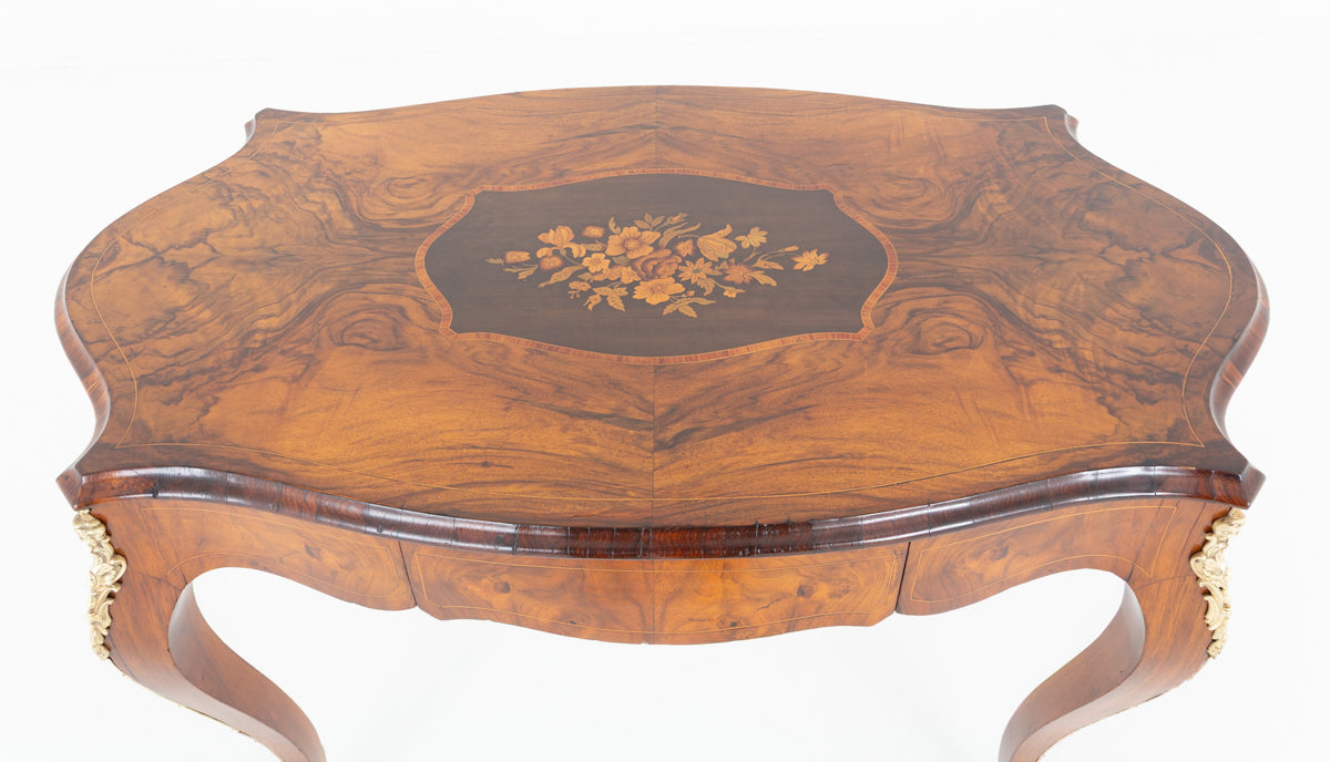 Pretty French Walnut Centre table