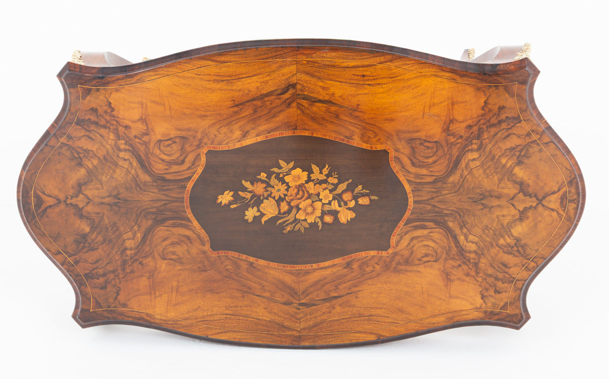 Pretty French Walnut Centre table