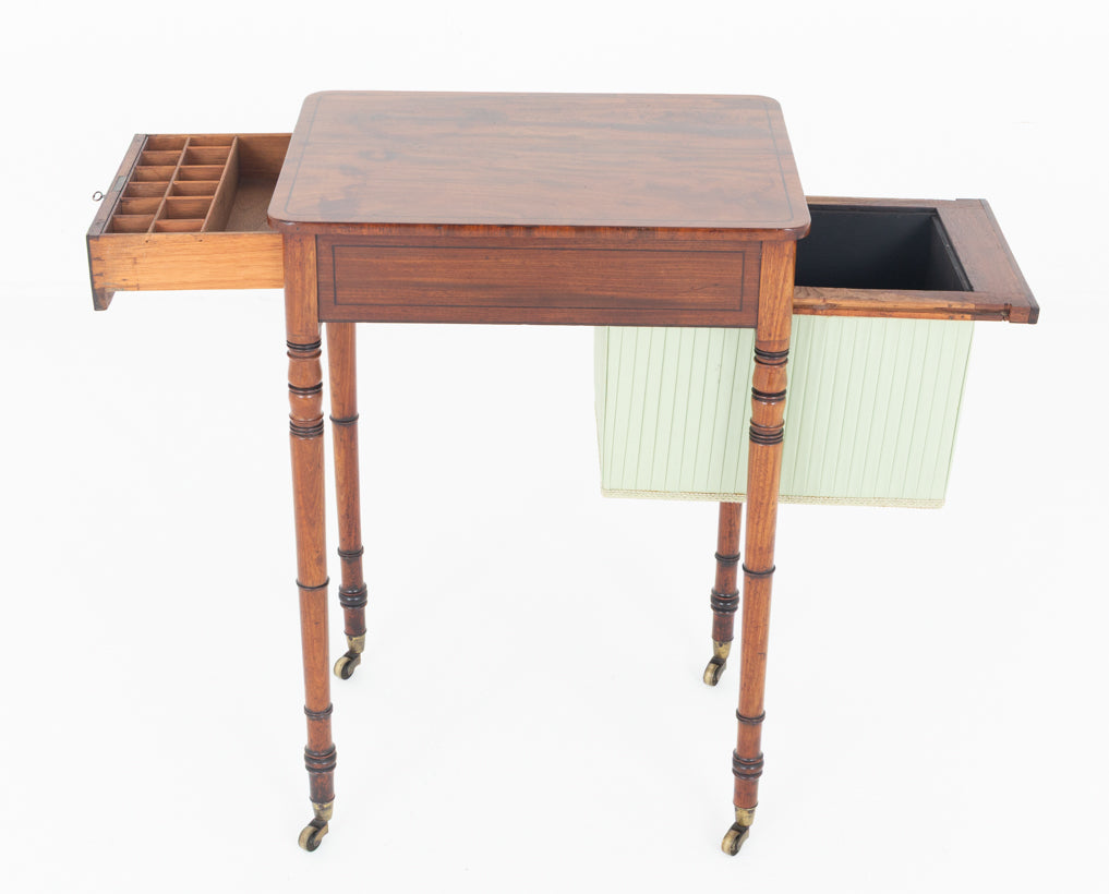 Regency Mahogany Sewing Table