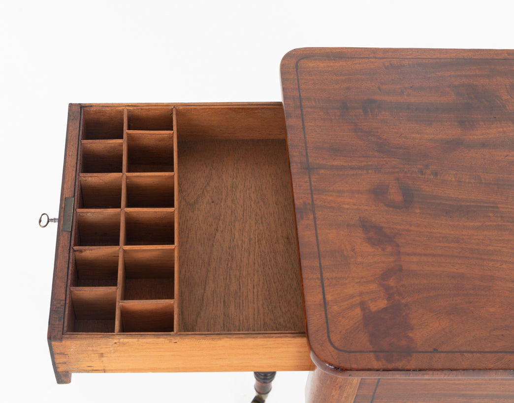 Regency Mahogany Sewing Table