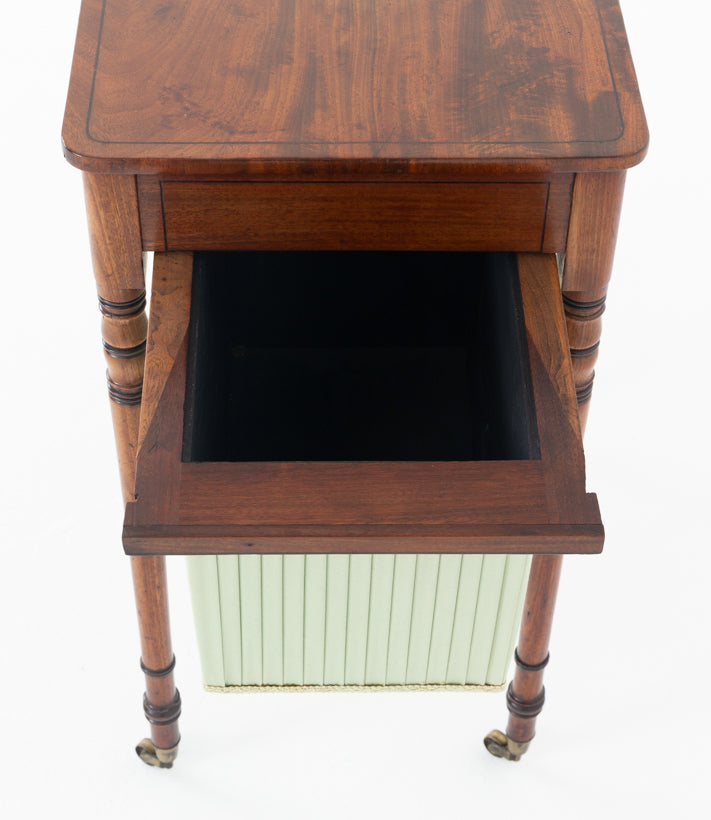 Regency Mahogany Sewing Table