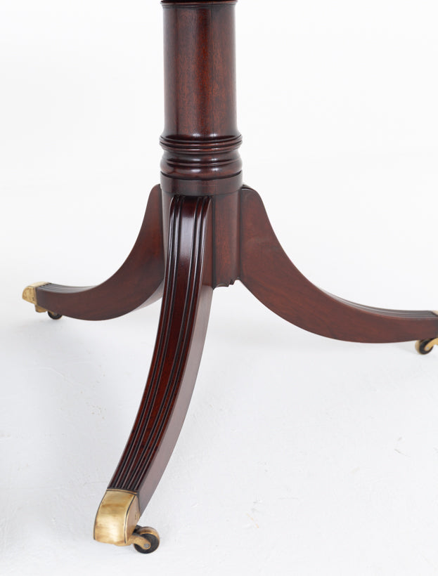 Regency Style Mahogany 2 Pedestal Dining Table