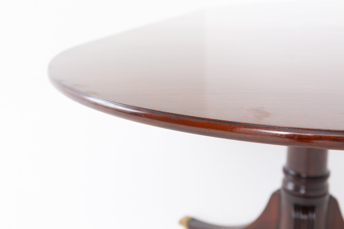 Regency Style Mahogany 2 Pedestal Dining Table