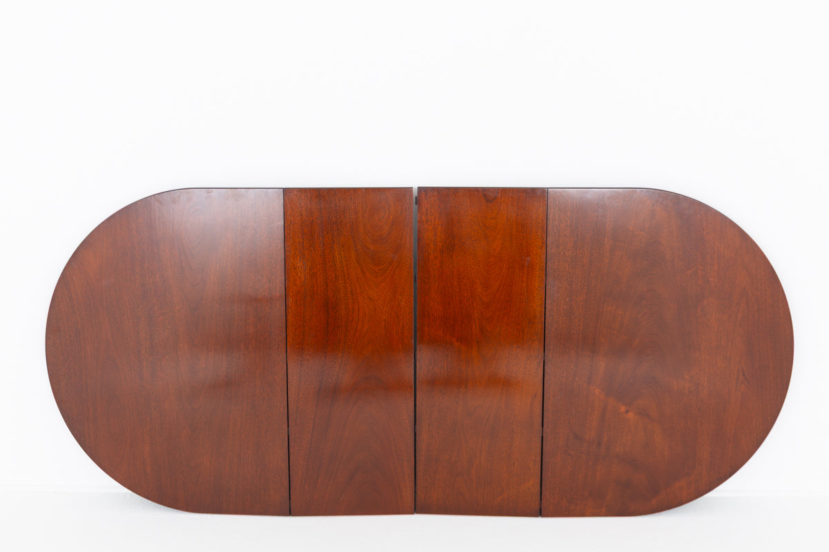 Regency Style Mahogany 2 Pedestal Dining Table