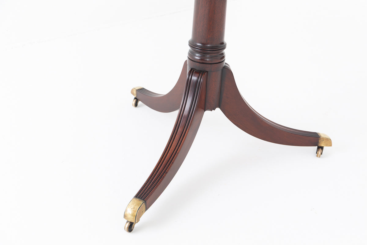 Regency Style Mahogany 2 Pedestal Dining Table