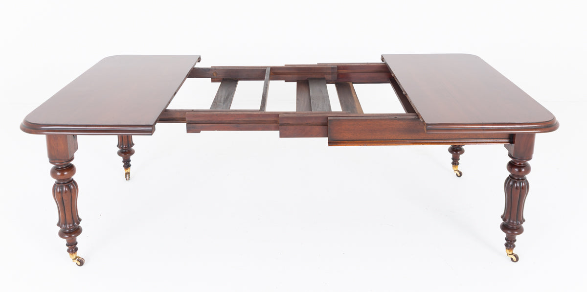 William IV Mahogany 3 Leaf Extending Dining Table