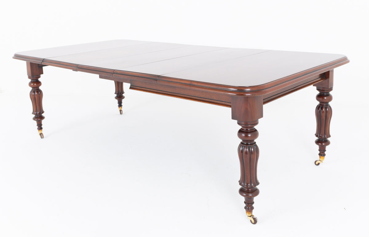 William IV Mahogany 3 Leaf Extending Dining Table