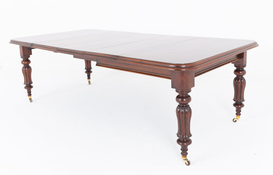 William IV Mahogany 3 Leaf Extending Dining Table
