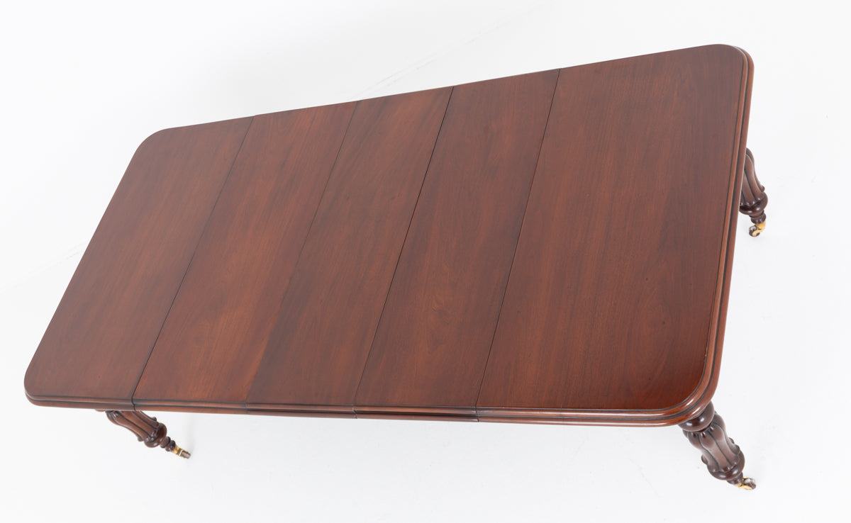 William IV Mahogany 3 Leaf Extending Dining Table