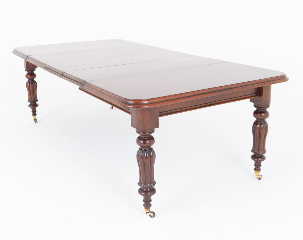 William IV Mahogany 3 Leaf Extending Dining Table
