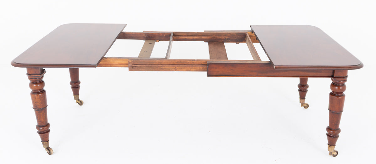 William IV Mahogany 2 Leaf Extending Dining Table