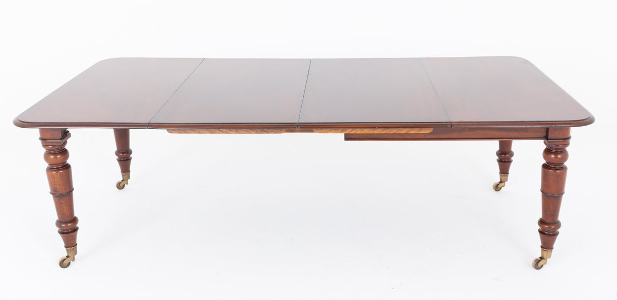 William IV Mahogany 2 Leaf Extending Dining Table