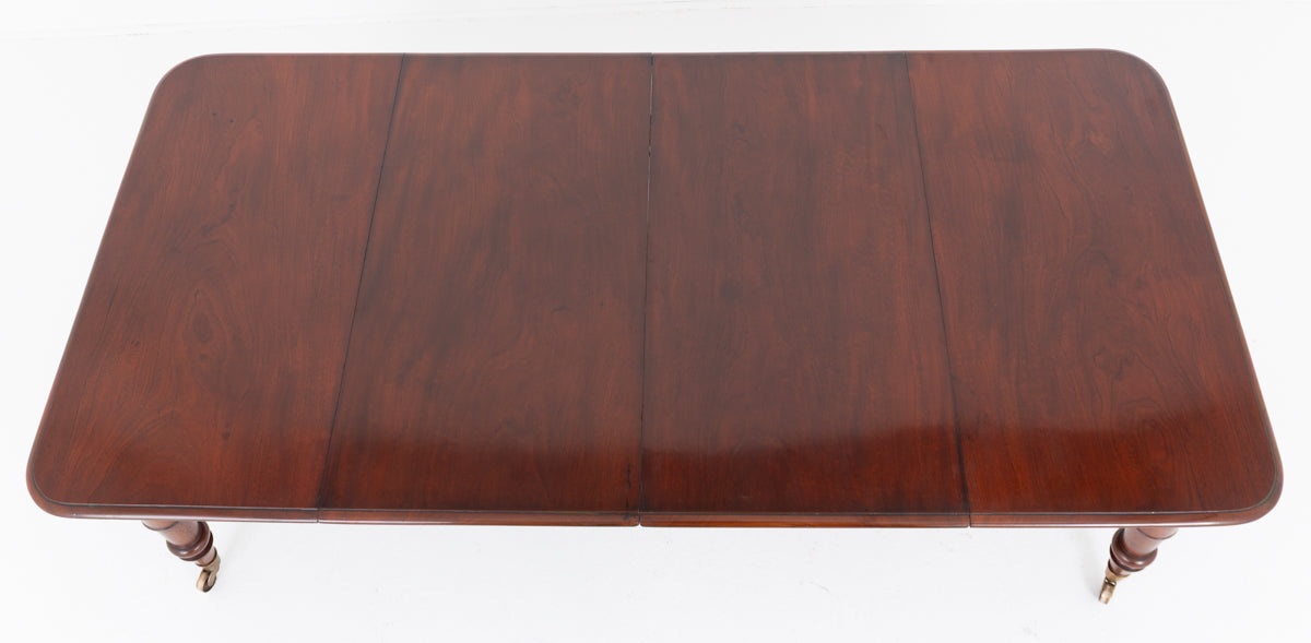 William IV Mahogany 2 Leaf Extending Dining Table