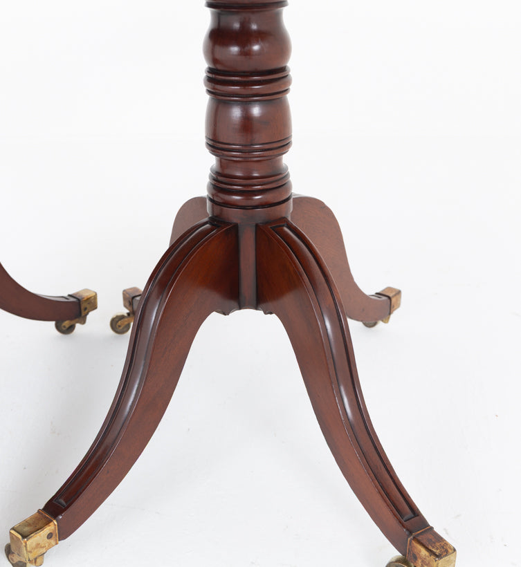 Regency Period Mahogany 2 Pedestal Dining Table