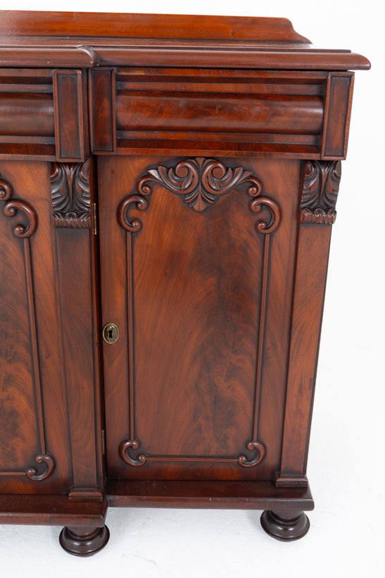 Victorian Mahogany Breakfront Sideboard