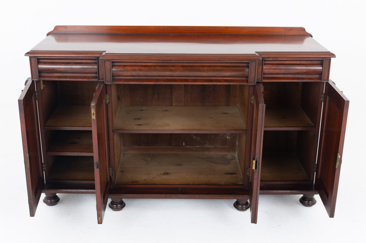 Victorian Mahogany Breakfront Sideboard