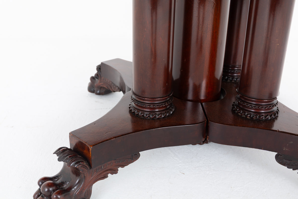 Impressive Mahogany Split Base Dining Table