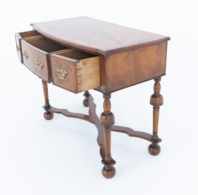 Walnut Carolean Style Side Table