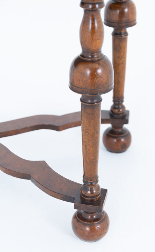 Walnut Carolean Style Side Table