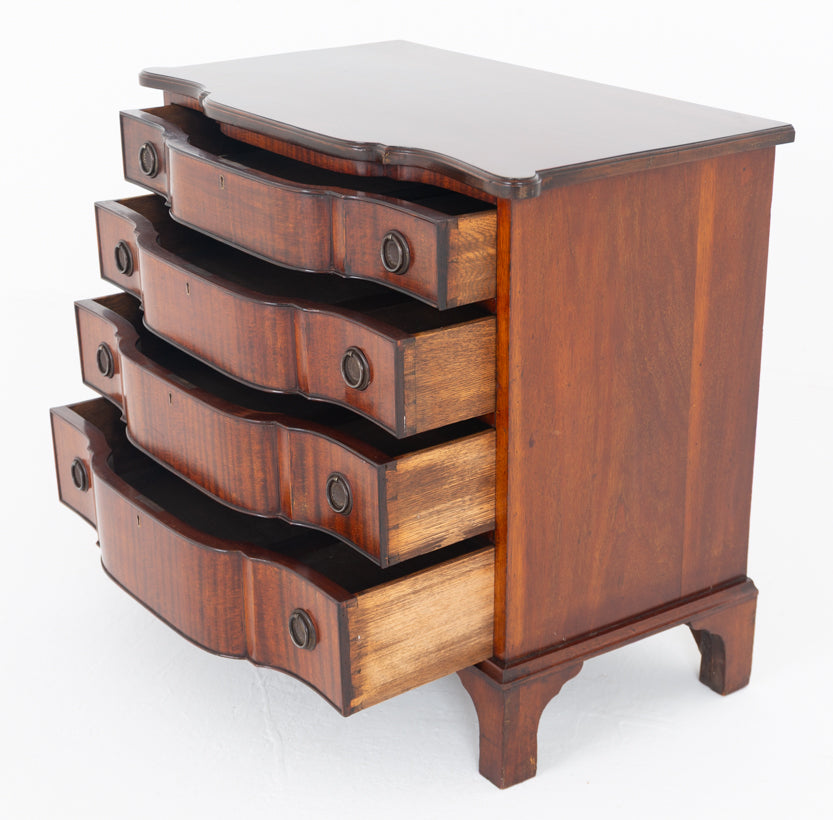 Elegant Georgian Revival Mahogany Chest of Drawers