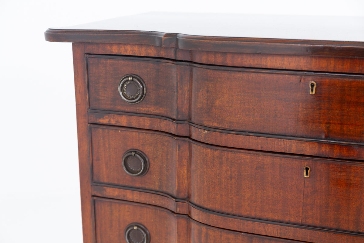 Elegant Georgian Revival Mahogany Chest of Drawers