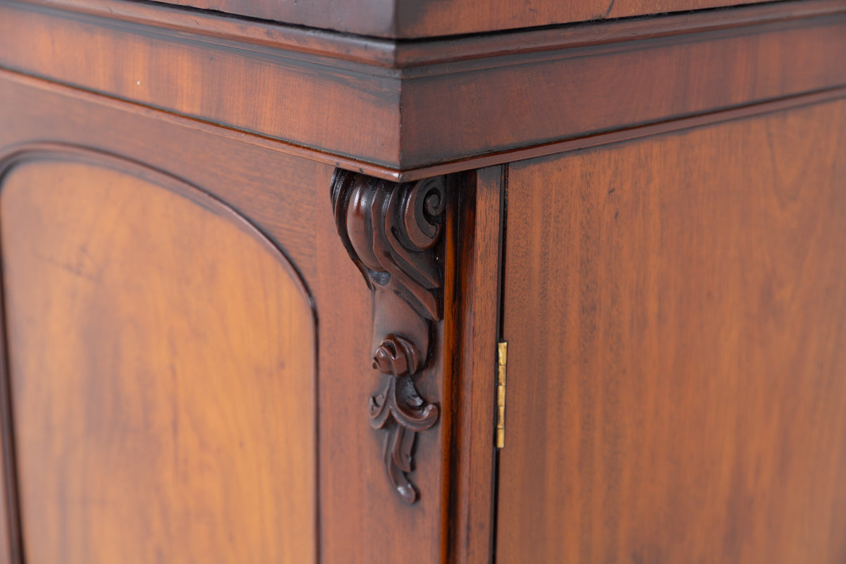 Large Victorian Mahogany Library Bookcase