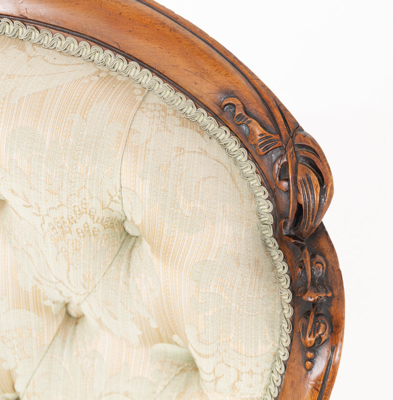 Victorian Mahogany Cabriole Leg Chair