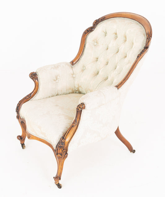 Victorian Mahogany Cabriole Leg Chair