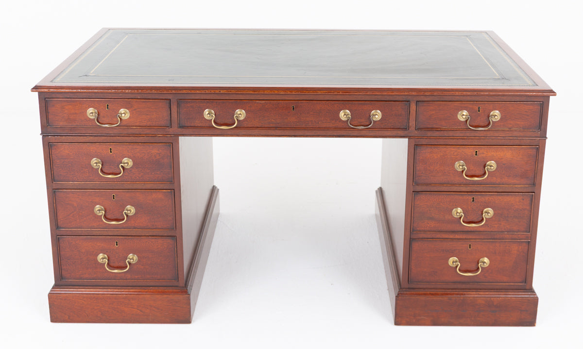Mahogany Georgian Revival Mahogany Partners Desk