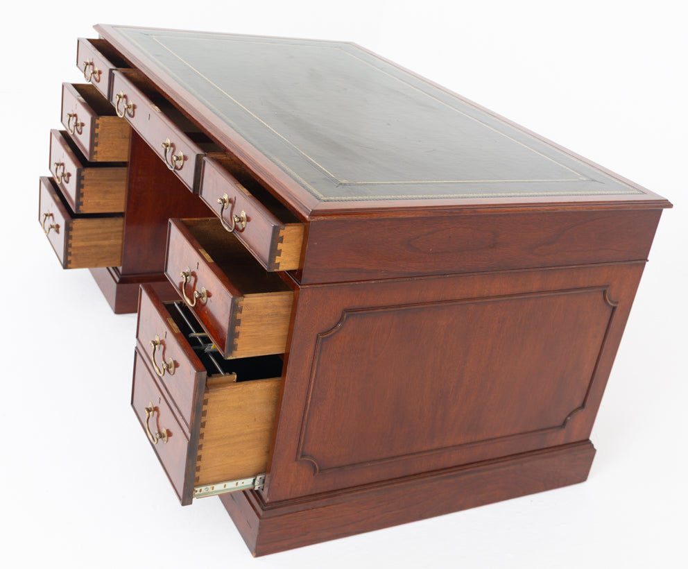 Mahogany Georgian Revival Mahogany Partners Desk