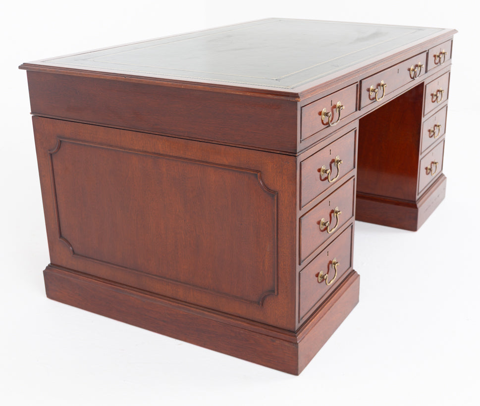 Mahogany Georgian Revival Mahogany Partners Desk