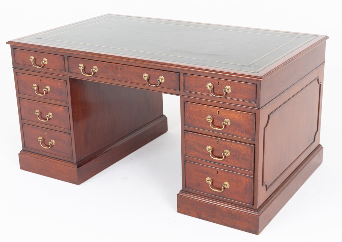Mahogany Georgian Revival Mahogany Partners Desk