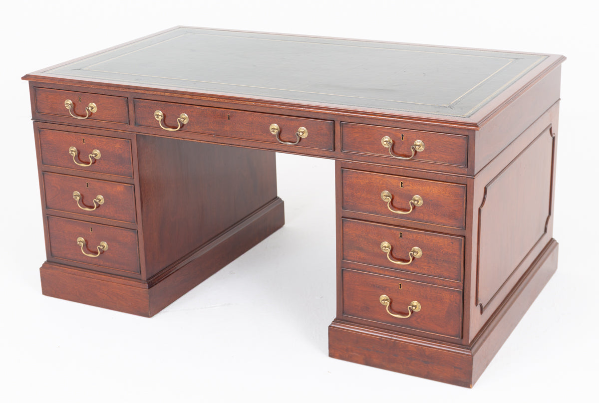 Mahogany Georgian Revival Mahogany Partners Desk