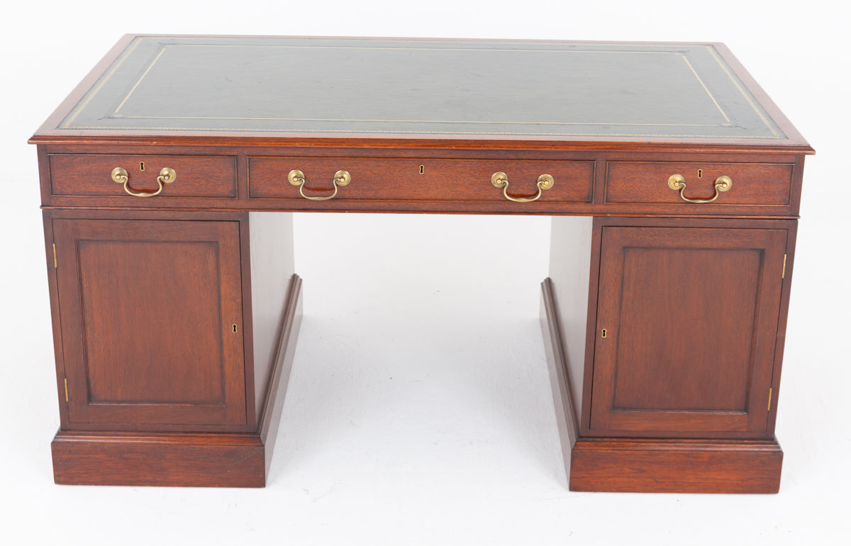 Mahogany Georgian Revival Mahogany Partners Desk