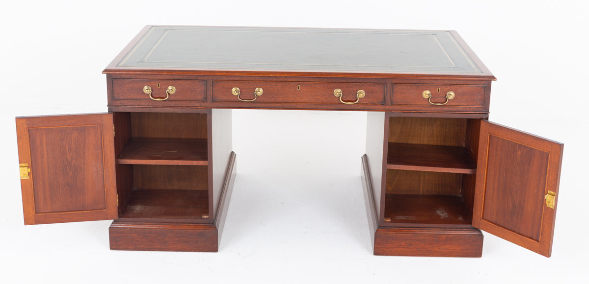 Mahogany Georgian Revival Mahogany Partners Desk