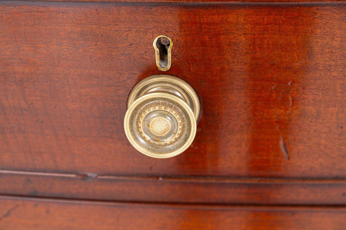 Regency Mahogany Bow Chest of Drawers