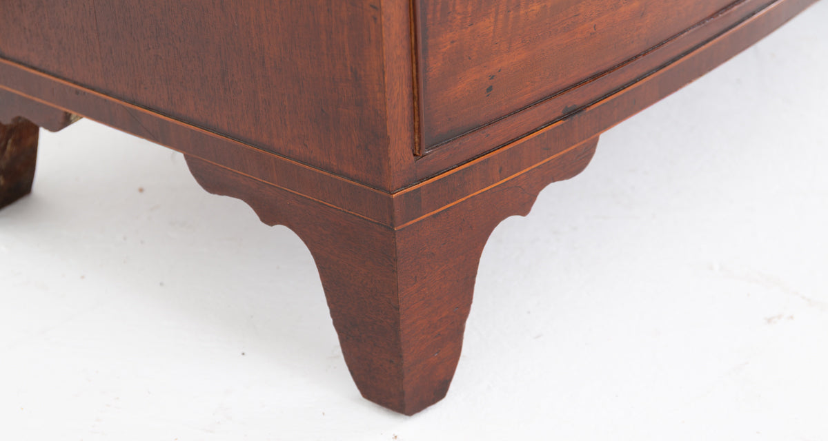 Regency Mahogany Bow Chest of Drawers