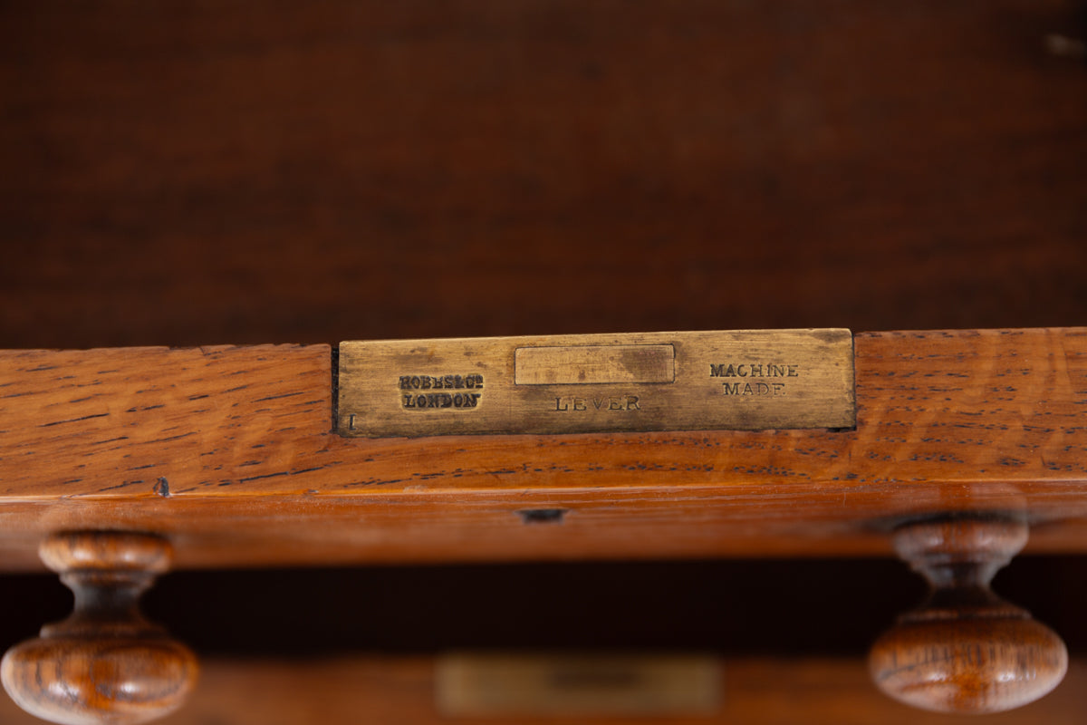 Victorian Oak Pedestal Desk