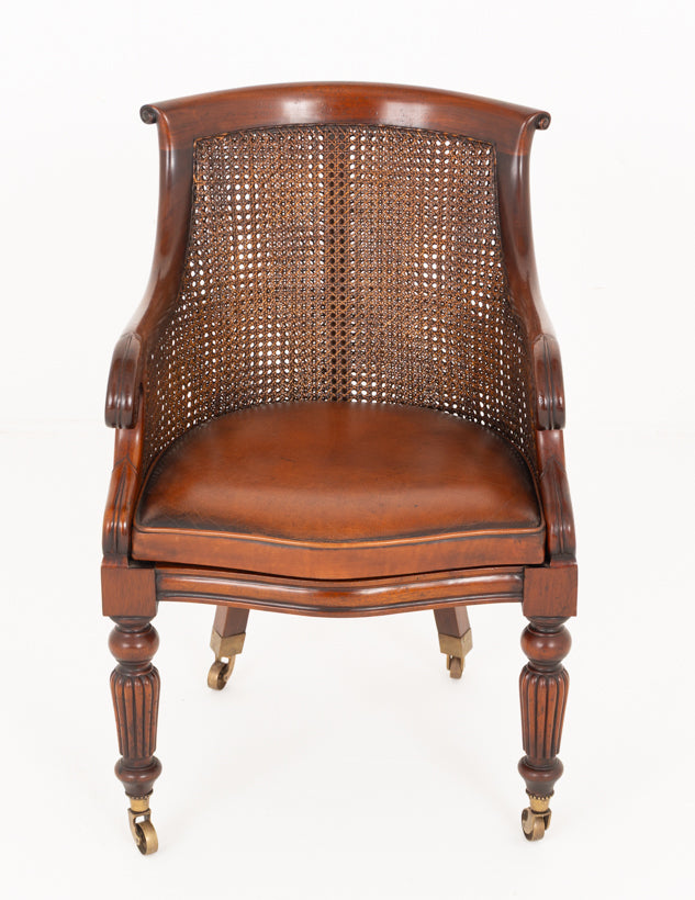 Regency Revival Mahogany Desk Chair
