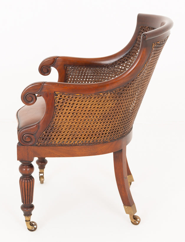 Regency Revival Mahogany Desk Chair