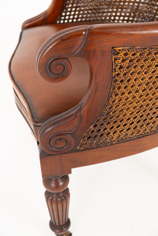 Regency Revival Mahogany Desk Chair