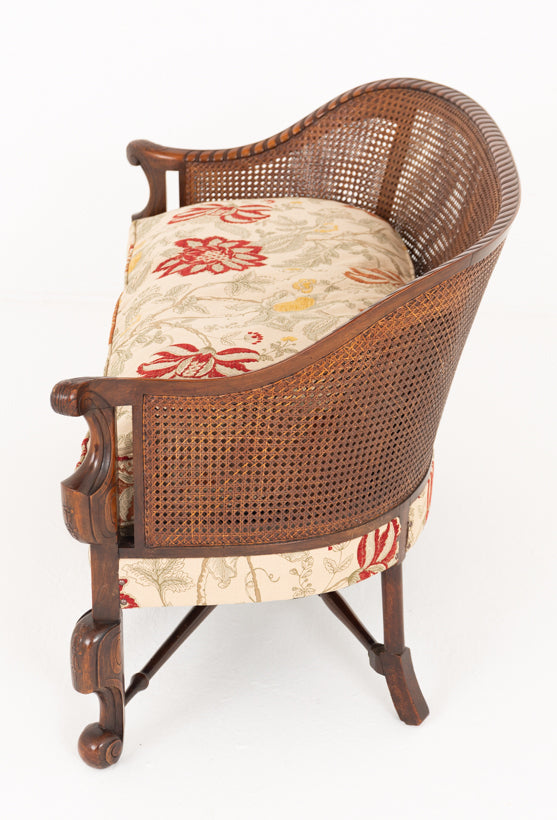 Impressive Carolean Style Mahogany Bergere Suite