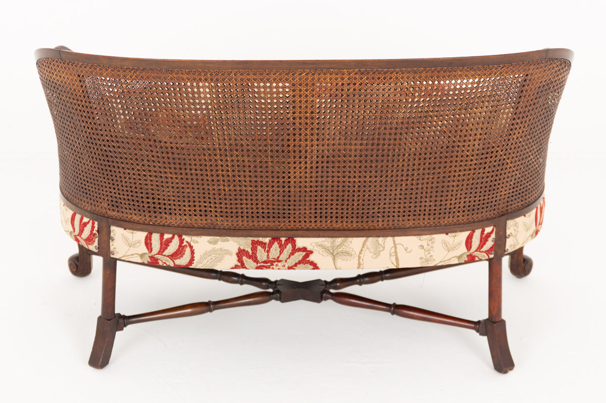 Impressive Carolean Style Mahogany Bergere Suite