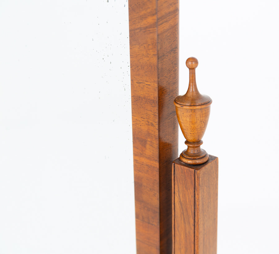 Elegant Walnut Cheval Mirror